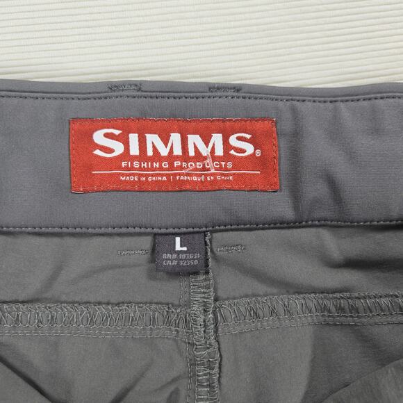 Simms Mid Rise Nylon Gray Outdoor Hiking Fishing Cargo Pants Women's Size Large - Picture 2 of 6